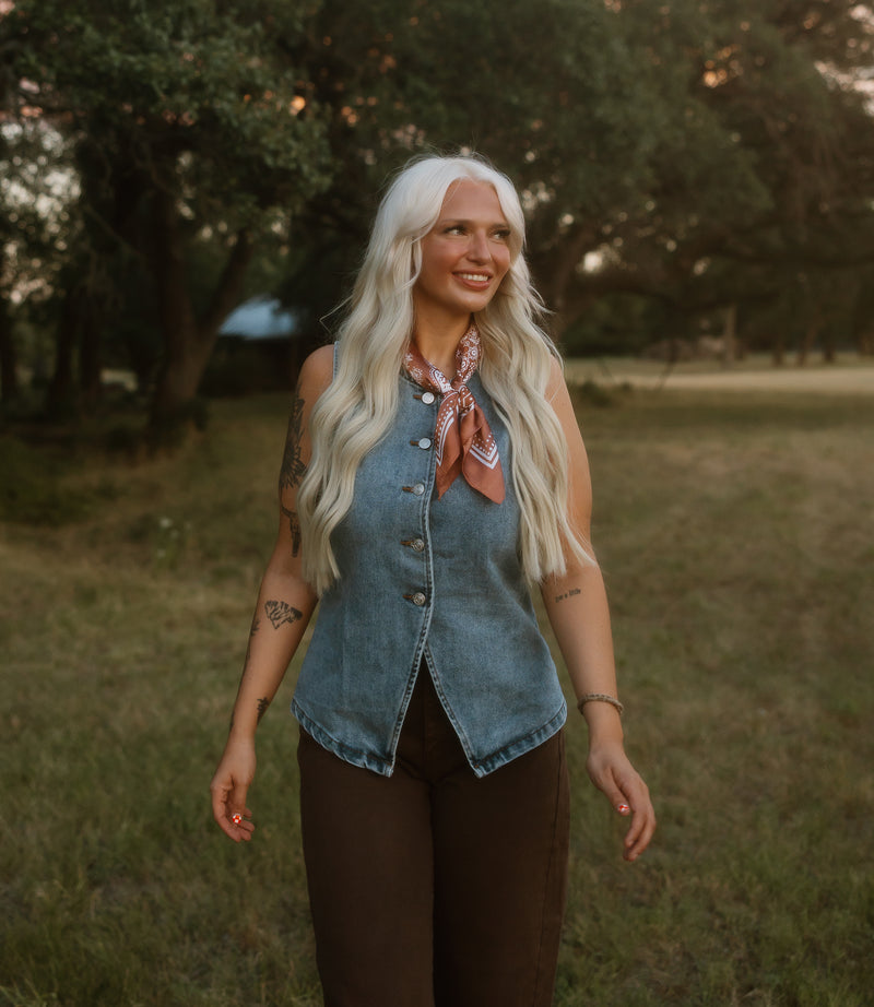 The Laurel Denim Vest