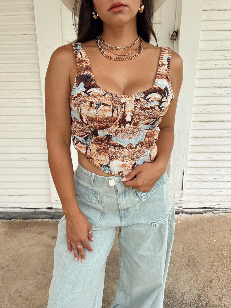 Wild Horses Top