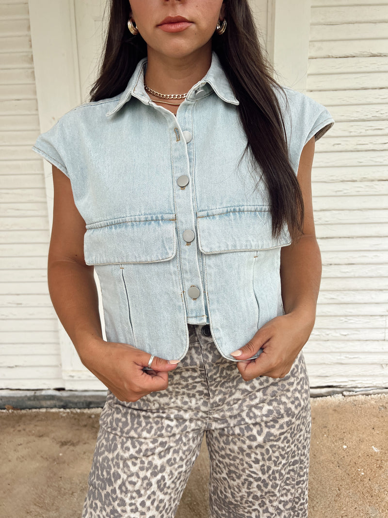 The Della Sue Denim Top