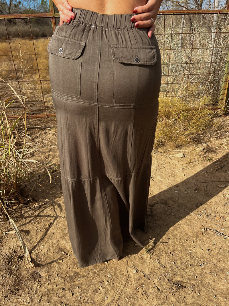 The Military Maxi Skirt