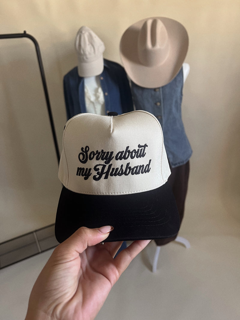 My Husband Canvas Trucker