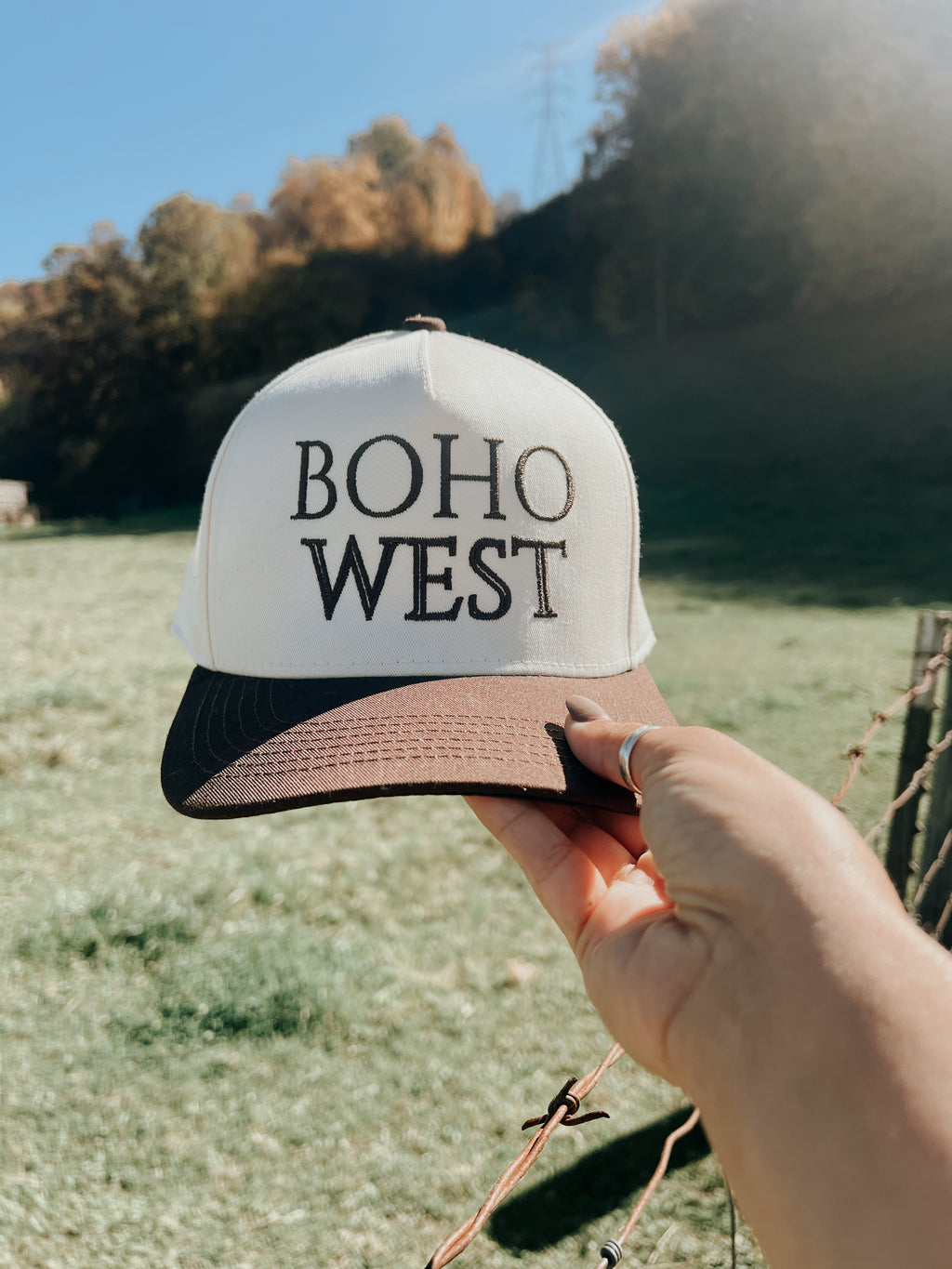 Boho West Canvas Trucker - Brown