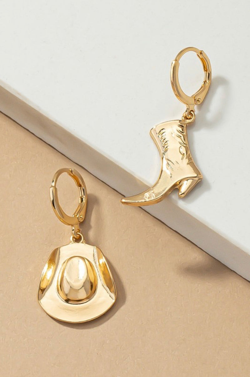 The Cowboy Earrings- Gold