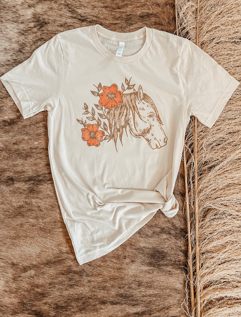 The Flora Horse tee